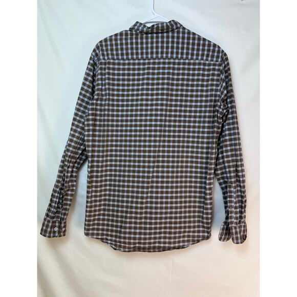 Rodd & Gunn Men's Blue/Brown Checked Button Up Preppy Casual - Size Large - Picture 2 of 7